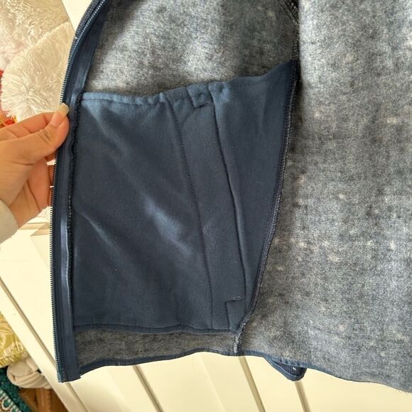 Mammut  Chamuera Hooded Fleece Jacket Wing Teal Hood Navy Thermal Women Size XS - Picture 4 of 5